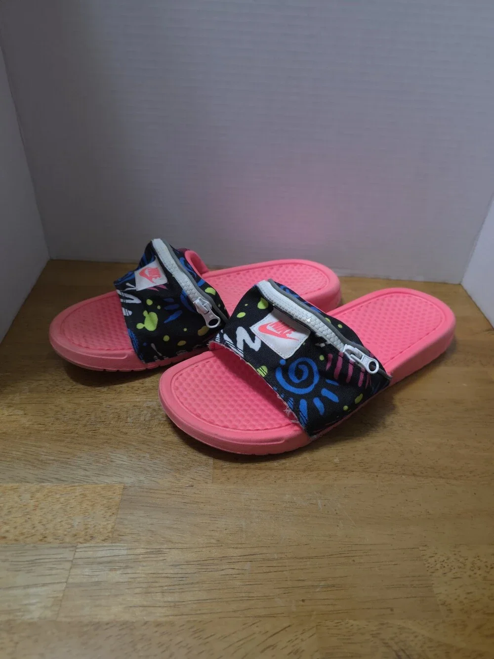 Nike Benassi Slide Mens 10 Fanny Pack Sandal JDI Print CJ2967-600 Jams Pink 90s